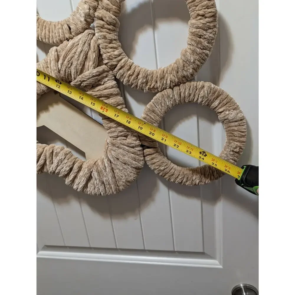 Dog Paw Welcome Front Door Wreath Animal Print Pet Lover Wall Decor 26